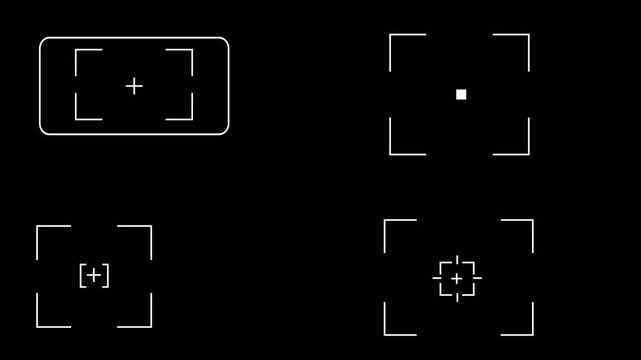 Camera click capturing picture animation on transparent background, camera capture photos button icon sign.