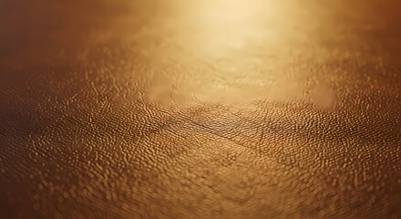 Close-up of textured brown leather surface with soft lighting and natural grain patterns
