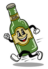 Illustration of a funny beer