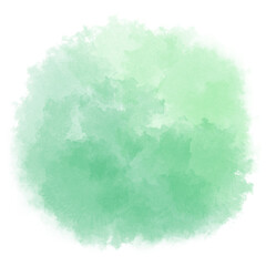 黄緑の水彩素材