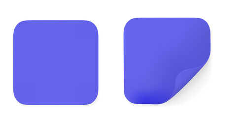 Purple glued crumpled-sticker Isolated PNG