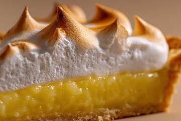 Golden lemon filling and toasted meringue topping