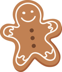 vector illustration of a Gingerbread man cookies