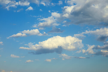 Beautiful view of blue sky with clouds as background