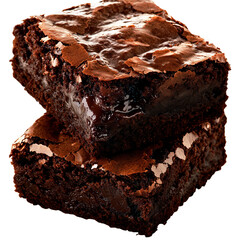 chocolate cake isolated on white