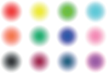Colorful Gradient Circles on White Background a Vibrant and Modern Abstract Design