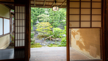A beautiful Japanese temple in Kyoto, Japan on September 15th 2025