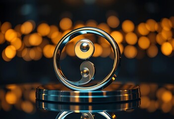 Yin Yang Symbol on Technology Discs and Medical Equipment