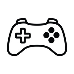 Simple outline icon of a video game controller