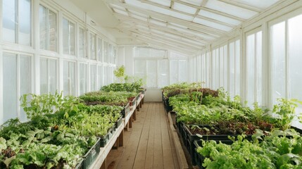 Raised beds in the farm, high beds for growing vegetables and greens, gardening and agriculture concepts, AI generated