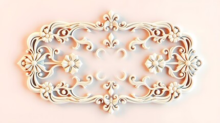 Elegant Floral 3D Frame with Golden Leaves and Pink Flowers – Decorative Border Design for Invitations, Greeting Cards, and Posters -5