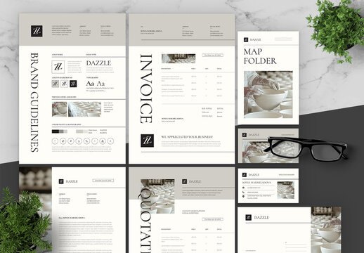 Beige And Black Working Brand Guidelines