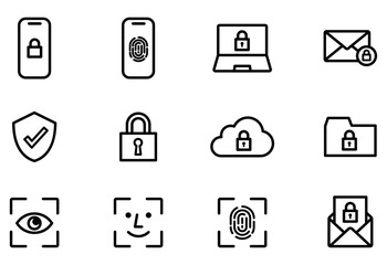 セキュリティ・サイバーセキュリティアイコン