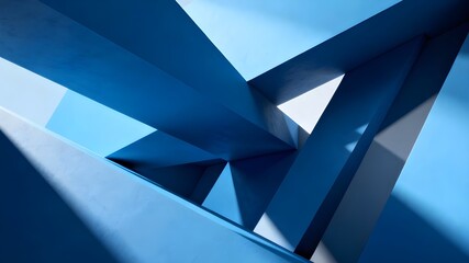 A close-up, abstract background featuring a dynamic arrangement of angular, geometric shapes and facets, reminiscent of a low-poly 3D structure or crystal formation.