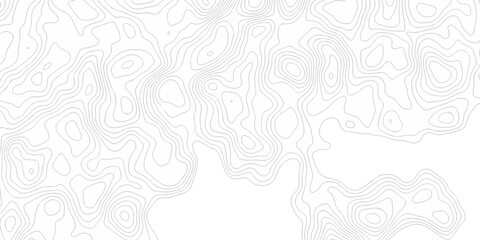 white topography map geography relief diagram texture design. Topography white background and black line world map texture design. Lines Topographic contour lines grid map seamless pattern.	