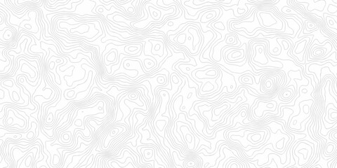 white topography map geography relief diagram texture design. Topography white background and black line world map texture design. Lines Topographic contour lines grid map seamless pattern.	