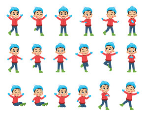 Happy Kid in Winter Season