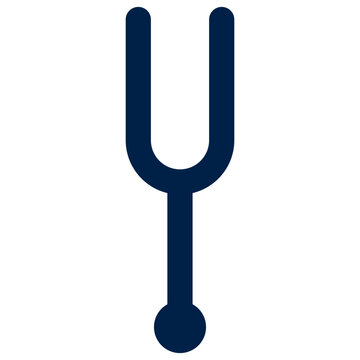 Tuning fork vector illustration icon design trendy