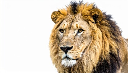Fototapeta premium Close Up Head Portrait of African Lion
