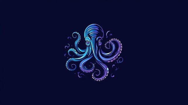 Blue Abstract Crested Lion Head Logo Digital Vector Art Royalty Power - Powered by Adobe