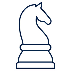 Knight chess piece vector illustration icon design trendy