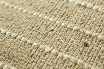 Close up of beige fabric