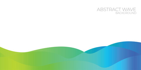 abstract blue and green background with waves