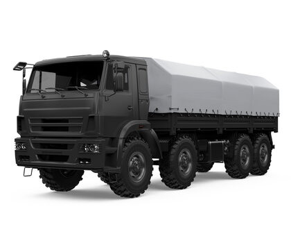 Military Truck Isolated