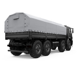 Obraz premium Military Truck Isolated