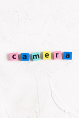 camera（カメラ）の英字