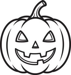 Cute Ghost and Pumpkin Outline Illustration Pack