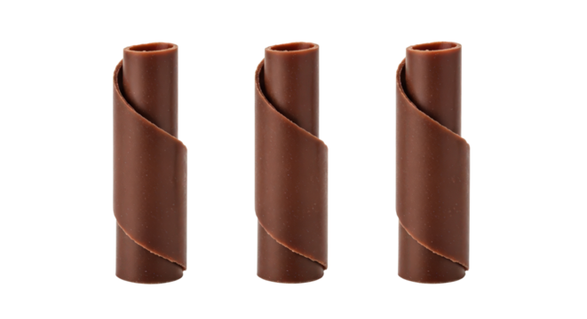 Three sanding drums for rotary tool accessories for woodworking and crafting projects isolated on transparent background