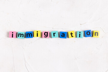 immigration（移民）の英字