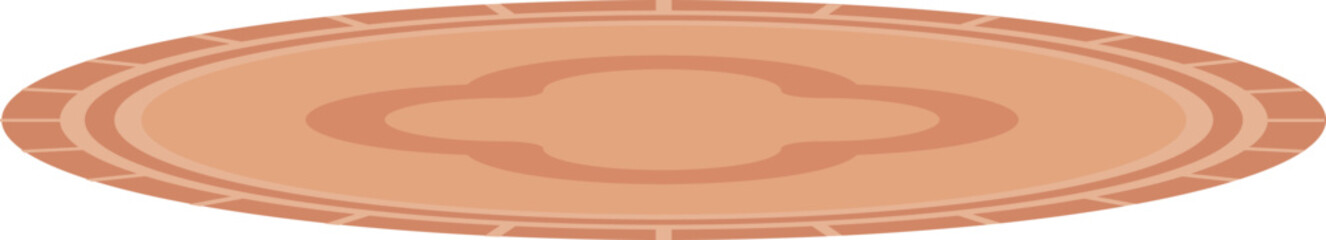 vector illustration of a cozy carpet