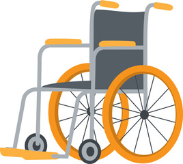 wheelchair isolated on white background