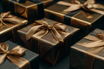 Opulent Gold Gift Presentation for Sophisticated Luxury Events and High-End Marketing Campaigns