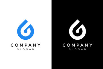 oil and letter b logo design