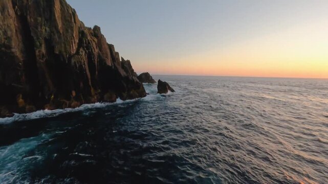 4K FPV drone footage of Malin Head, Ireland at sunset FPV_02