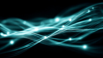 Flowing network strands suggesting continuous data throughput and seamless connectivity across reliable digital services.
