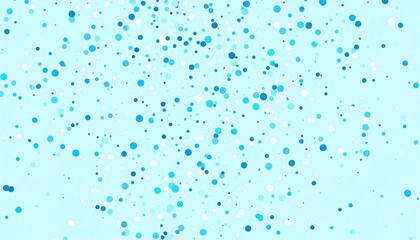 Blue and white circular shapes scattered across a light blue backdrop