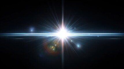 Obraz premium Bright White Light Burst on Dark Background for Clean Visual Appeal