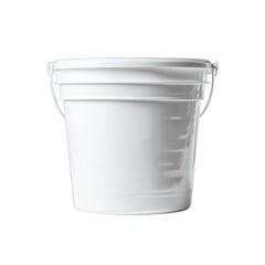 White plastic bucket with handles (1)