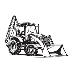Backhoe Moving Earth With Powerful Precision