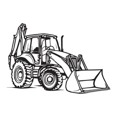 Backhoe Working Hard On Heavy Projects