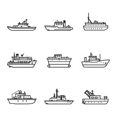 Barge drifts slowly under morning sun