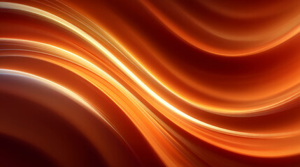 Abstract orange and red waves with smooth flowing lines