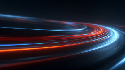 Dynamic light trails creating a modern and abstract visual effect