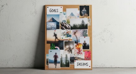 Vision Board for Achieving Personal Goals and Aspirations