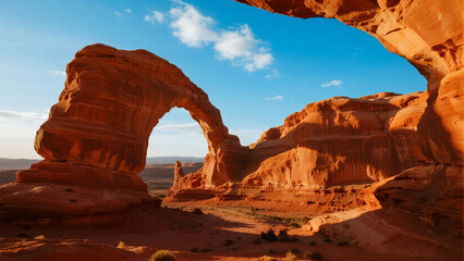 USA Arches National Park landmark travel natural scenery background
