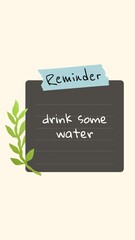 Reminder note Facebook story
